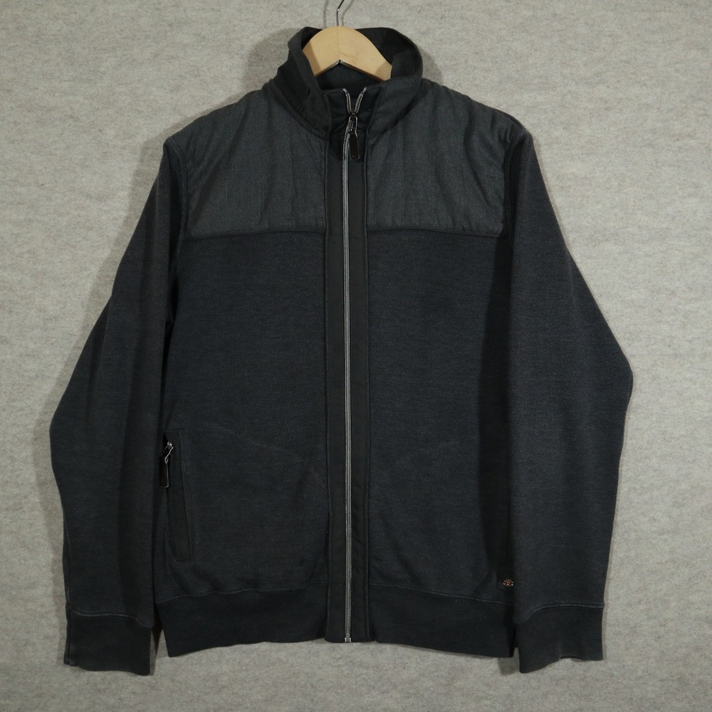 Westbury Premium Mens Full Zip Jacket Size M Gray Quilted Yoke Utility Gorpcore